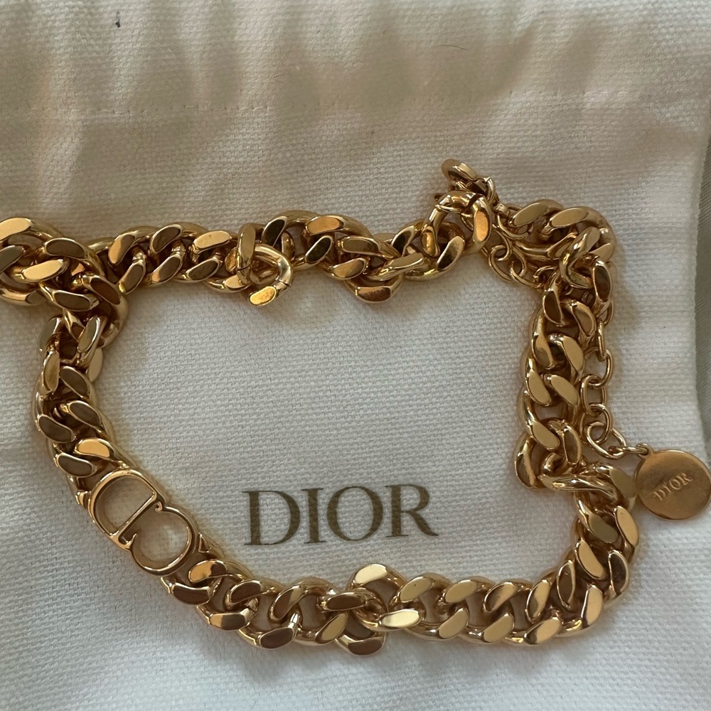 Dior Gold Chain Necklace
